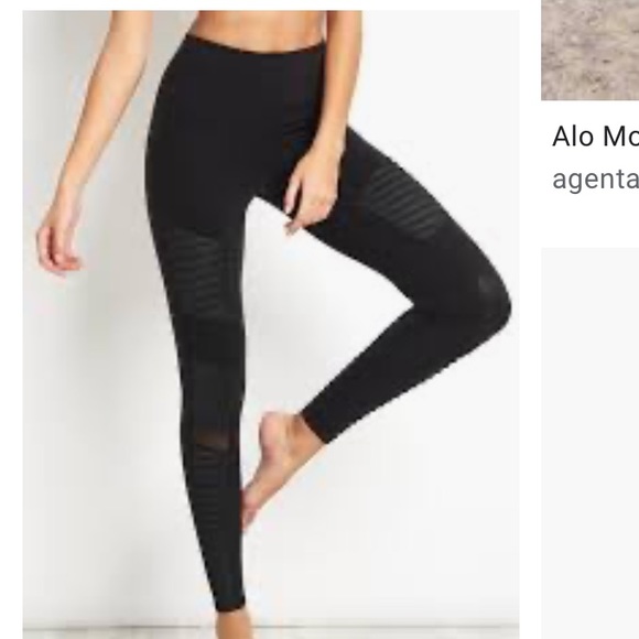 ALO Yoga Pants - Women’s Yoga Alo Moto leggings black XS